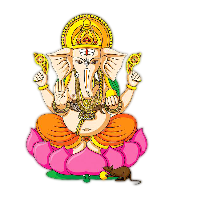Hindu God Ganesha clipart png Transparent image
