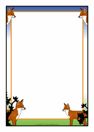 Animals A4 page borders - SparkleBox