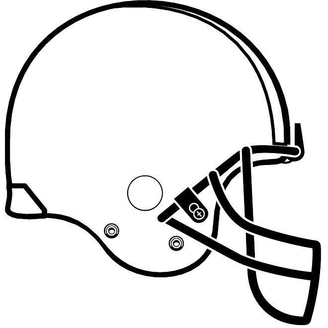 clipart football helmet outline - photo #3