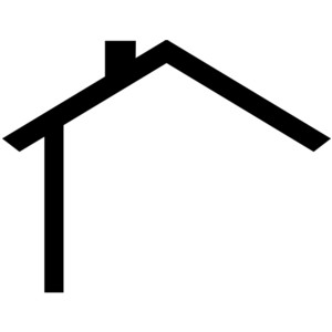 Outline of a house clipart
