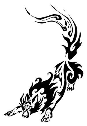 Tribal wolf tattoos, Animal tattoos and Spirit animal