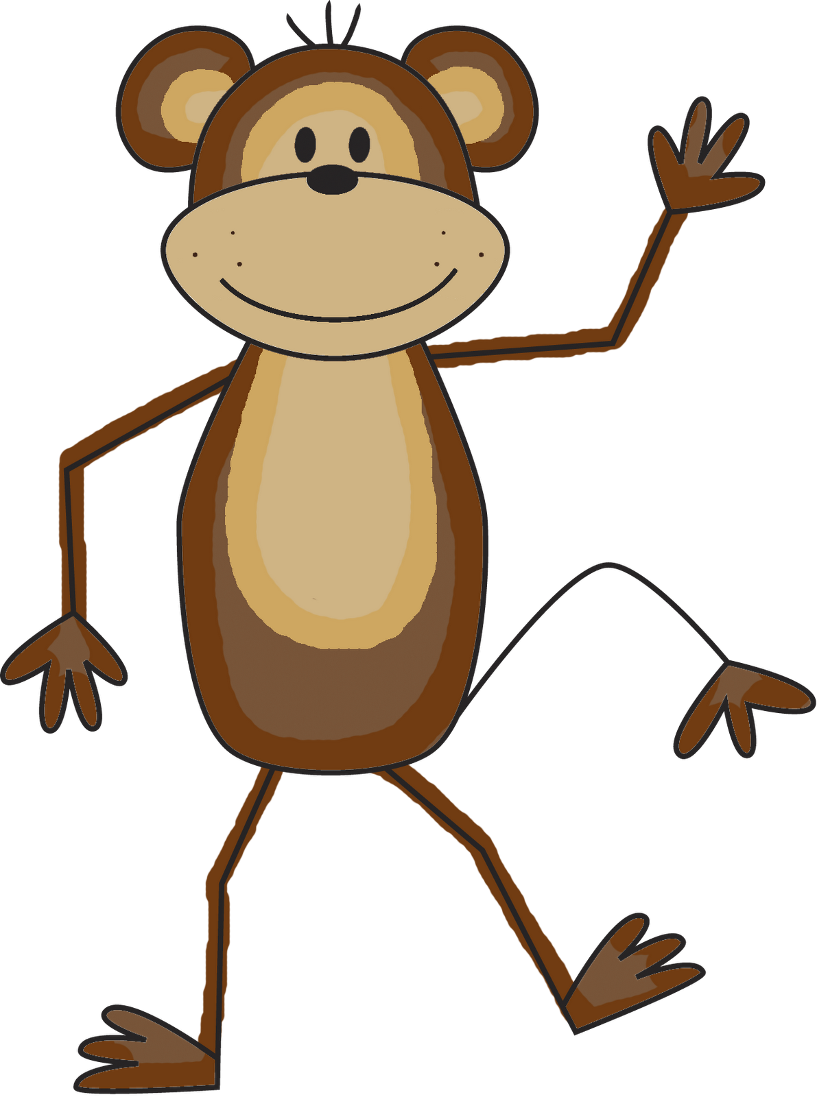 Monkey clipart for kids