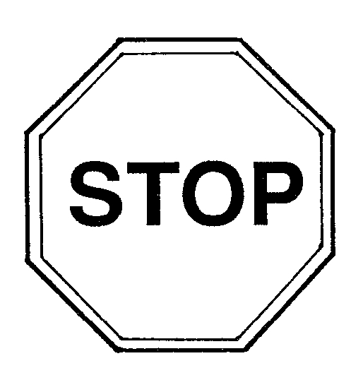 Stop Sign Clipart Black And White