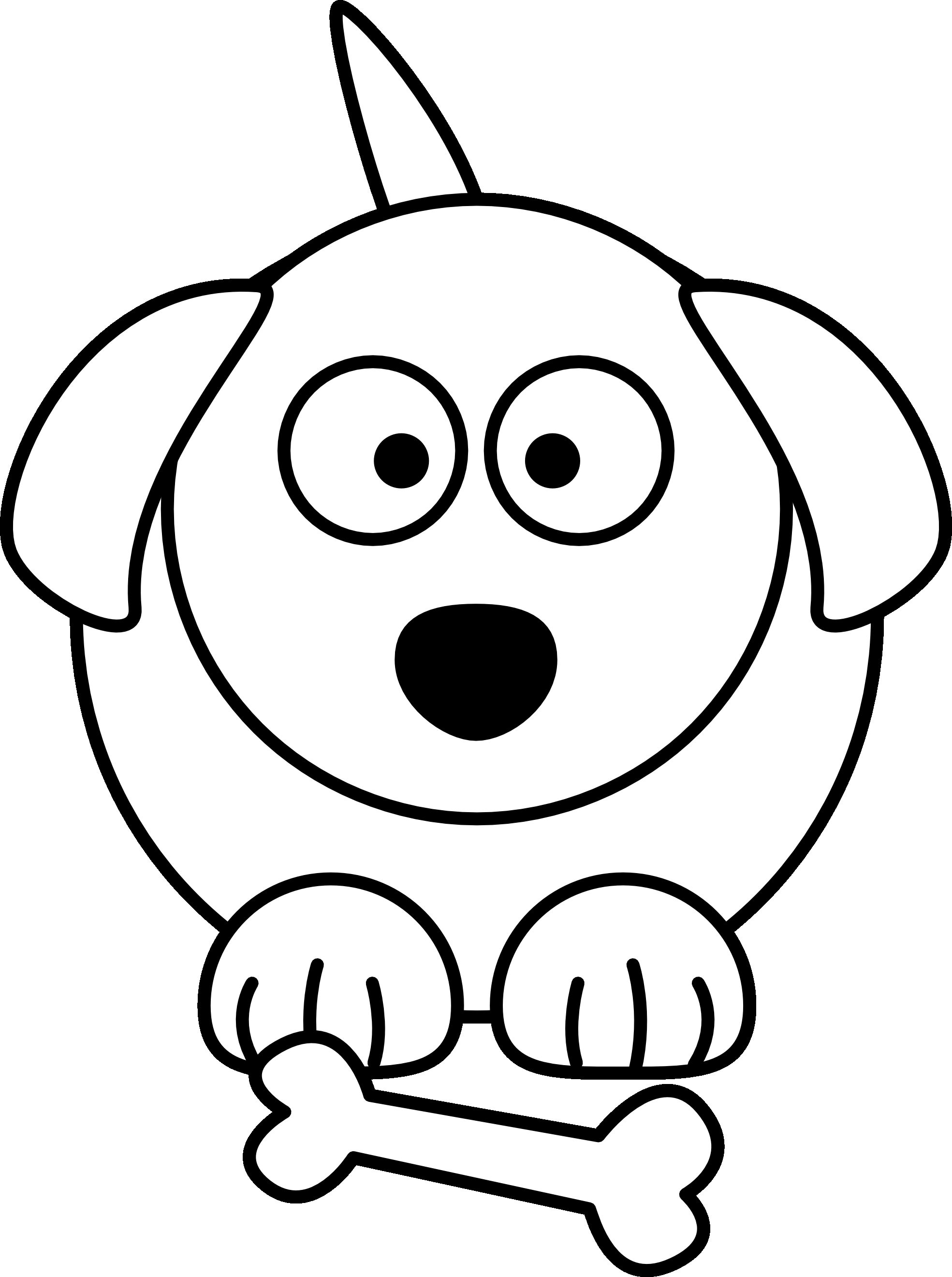 Cartoon Drawing Dog - Drawing And Sketches