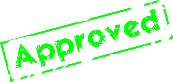 Approval stamp clipart
