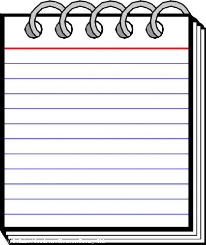 Notepad Cartoon Clipart - Cliparts and Others Art Inspiration