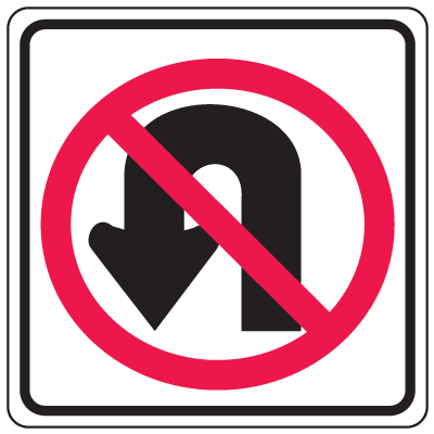 Prohibition Signs - No U Turn | Seton