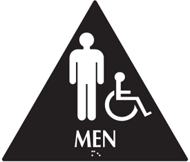 Mens Restroom Signs - California Code | Men Restroom Signs | Seton.