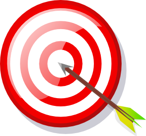 Target With Arrow clip art - vector clip art online, royalty free ...