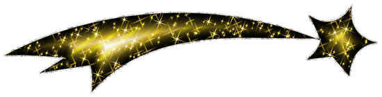 Gold Shooting Star Glitter Graphic Comment