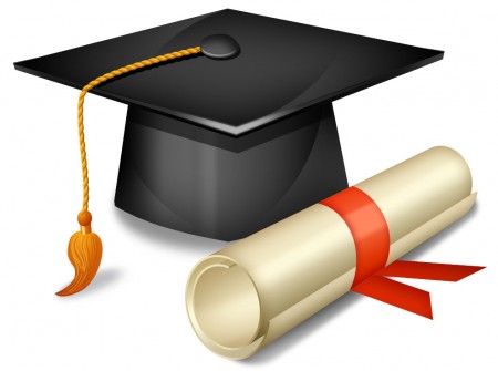 Graduation Cap and Diploma Icon Design | Corrupted Development