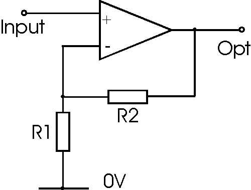 can someone show me exactly how to get 6db of gain from an opamp?