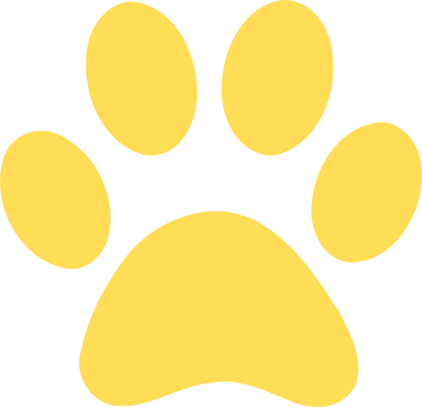 Gold Paw Print Clip Art Vector Online Royalty Free