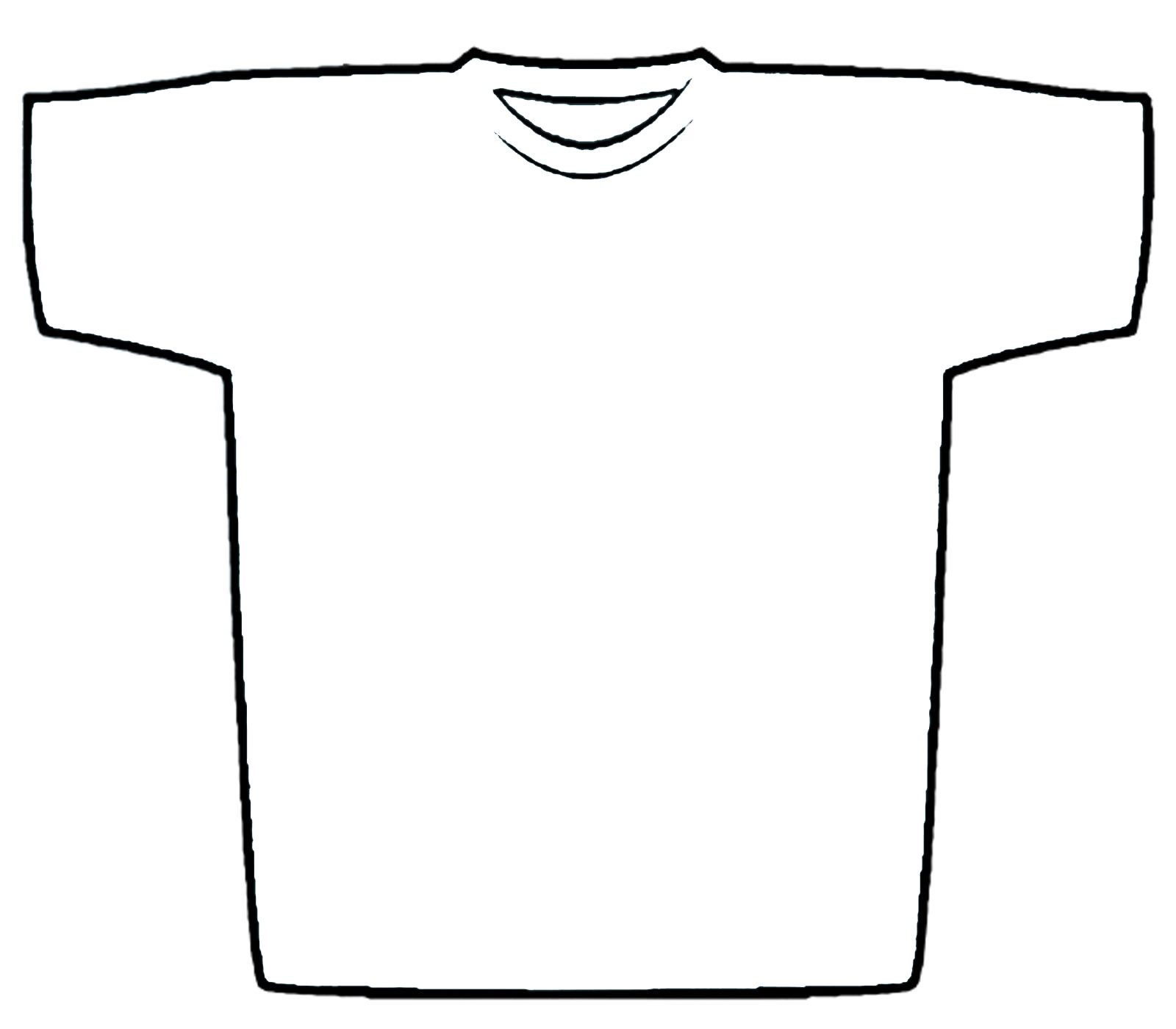 clip art of a t shirt outline - photo #13