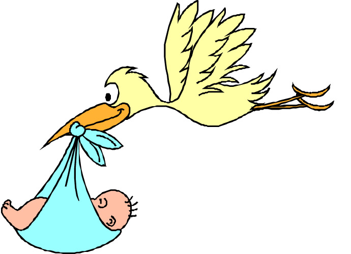 delivery stork clipart - photo #9