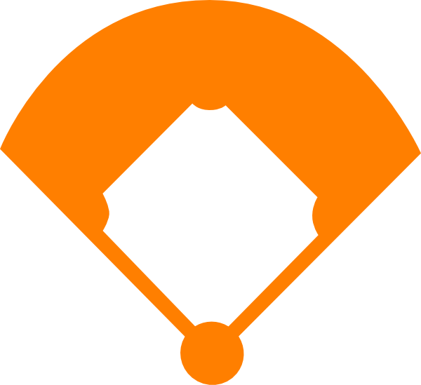 Baseball Field Orange Clip Art - vector clip art ...