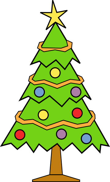 Christmas tree clip art free