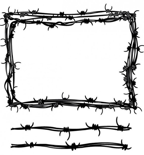 Vector Barbed Wire Clipart - Free to use Clip Art Resource