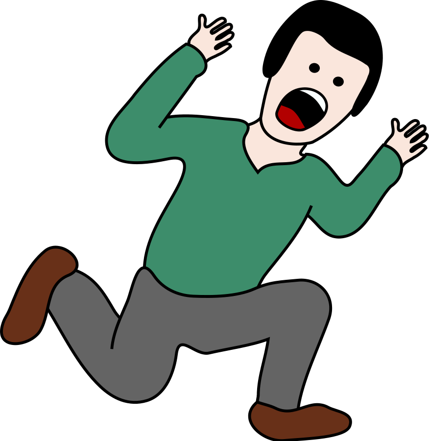 People Running Scared Clipart - Free Clipart Images