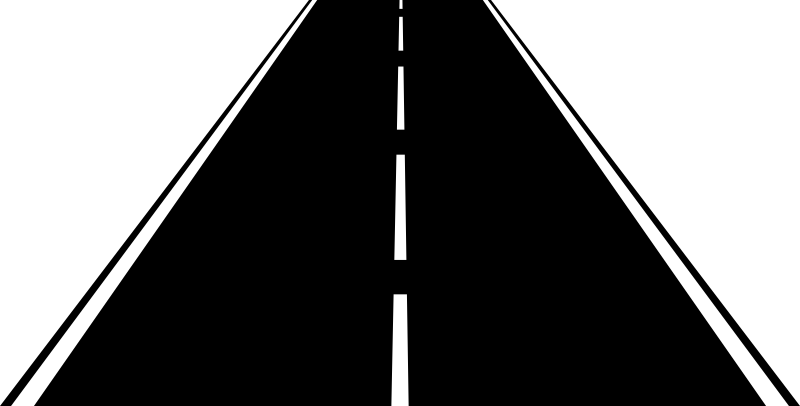 Highway by abadr - 2 lane highway illustration that can be used in signs or logos.