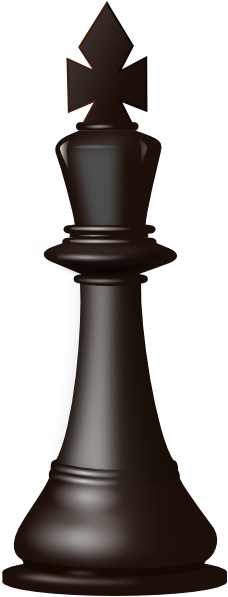 Black King Chess Piece Clip Art - vector clip art ...