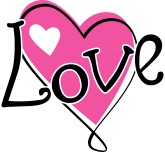 Valentines For > Hot Pink Heart Clip Art