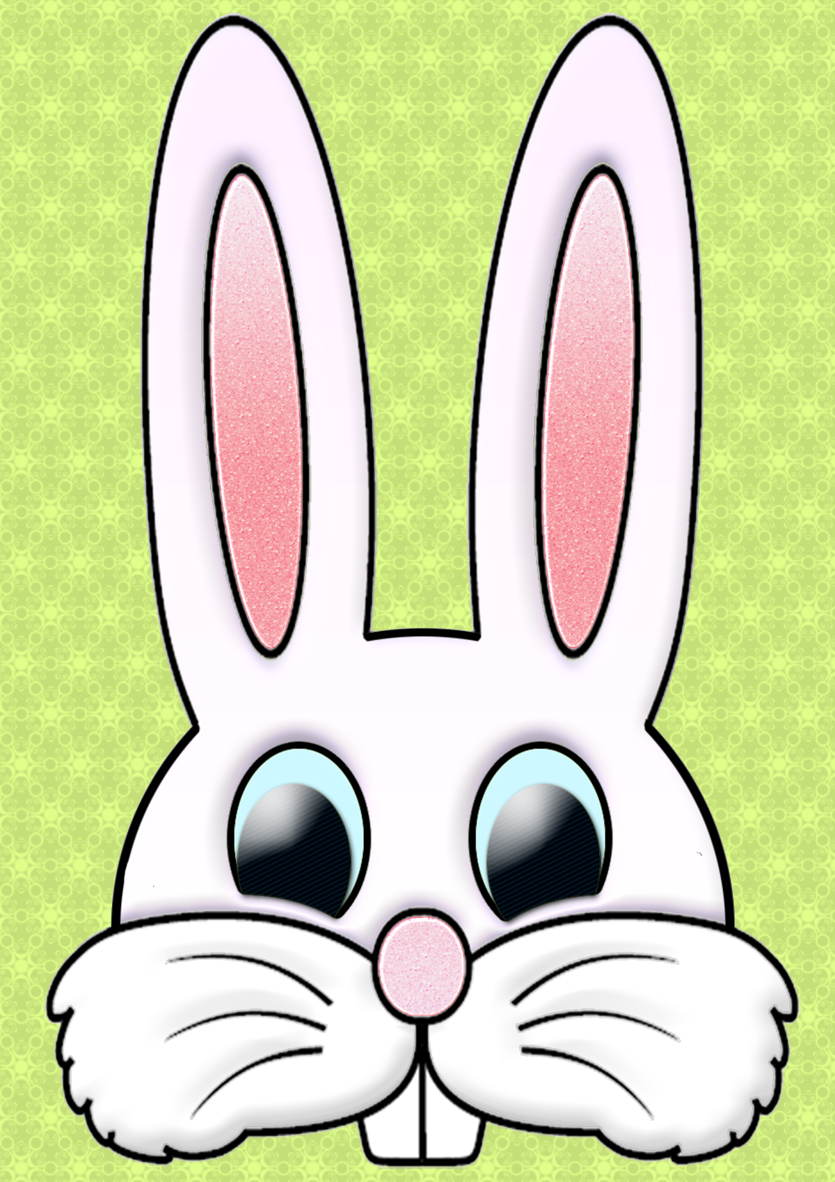 Easter Rabbit Face Printout ClipArt Best