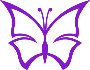 Purple Butterfly Clip Art - vector clip art online ...