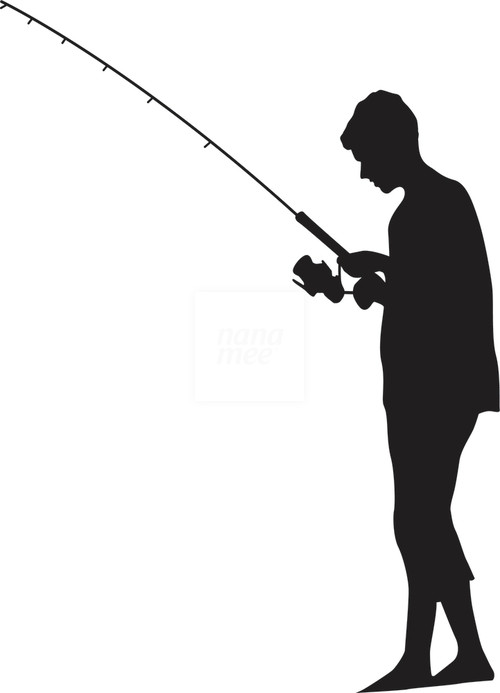 Fishing Silhouette - Free Clipart Images