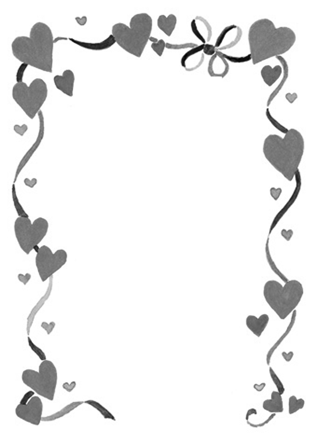 Free Heart Clipart Borders Black White - ClipArt Best