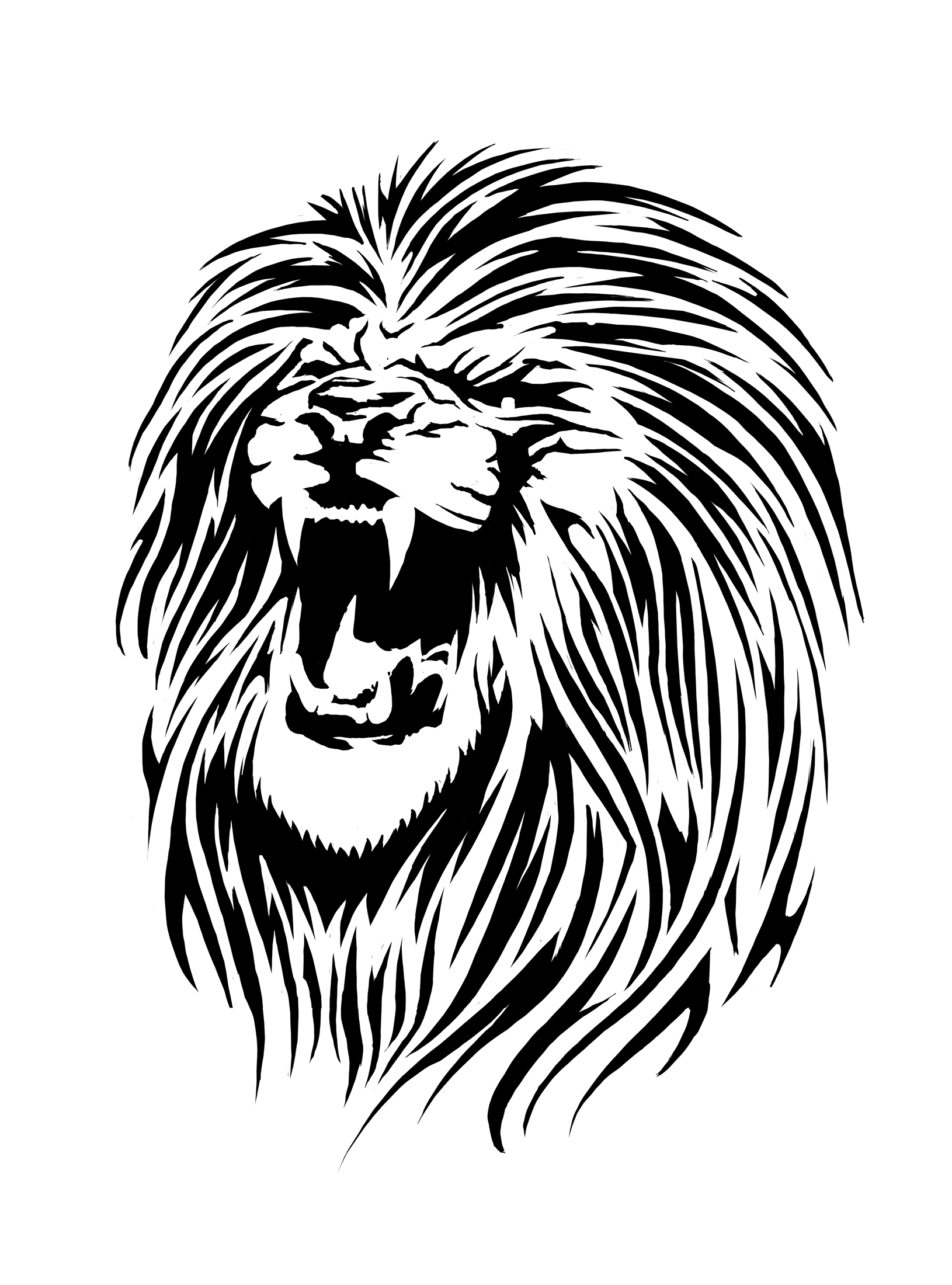 Lion Stencil - Wallpaper Cool HD