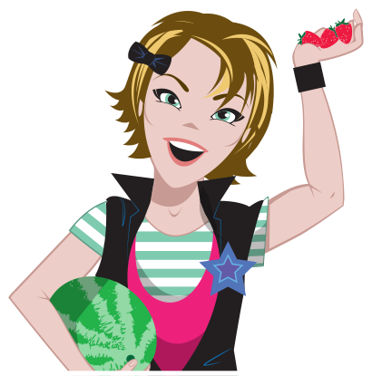 Clip Art - The Rock & Roll Nutrition Show Jump with Jill