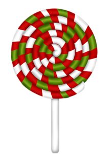 Wrapped christmas candy clipart