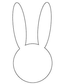 Best Photos of Bunny Face Template - Easter Bunny Head Template ...