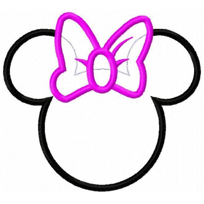Minnie Mouse Silhouette Template | Free Download Clip Art | Free ...