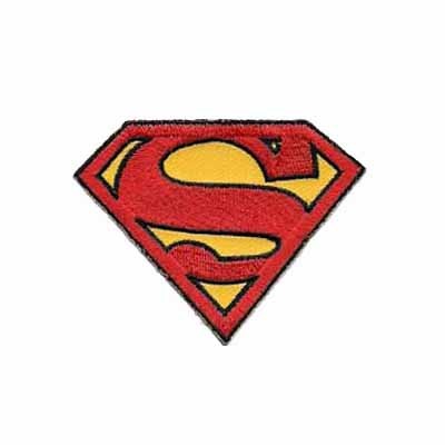 Small Superman Logo Iron on Patch Applique