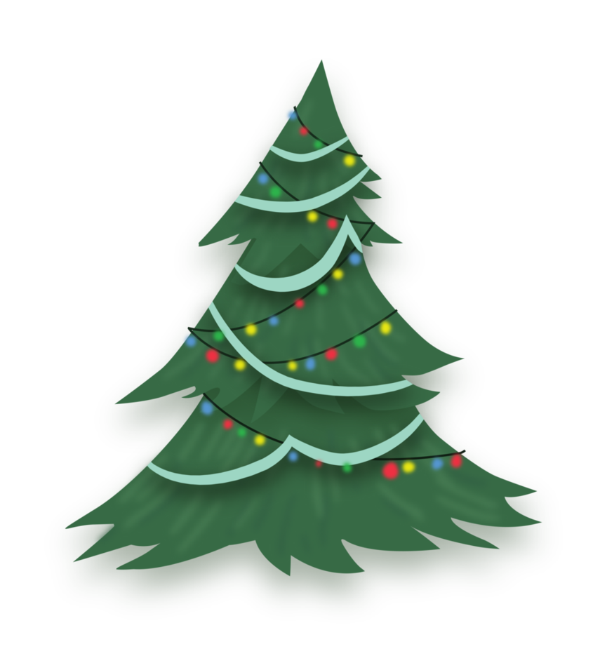 christmas tree clip art free vector - photo #38