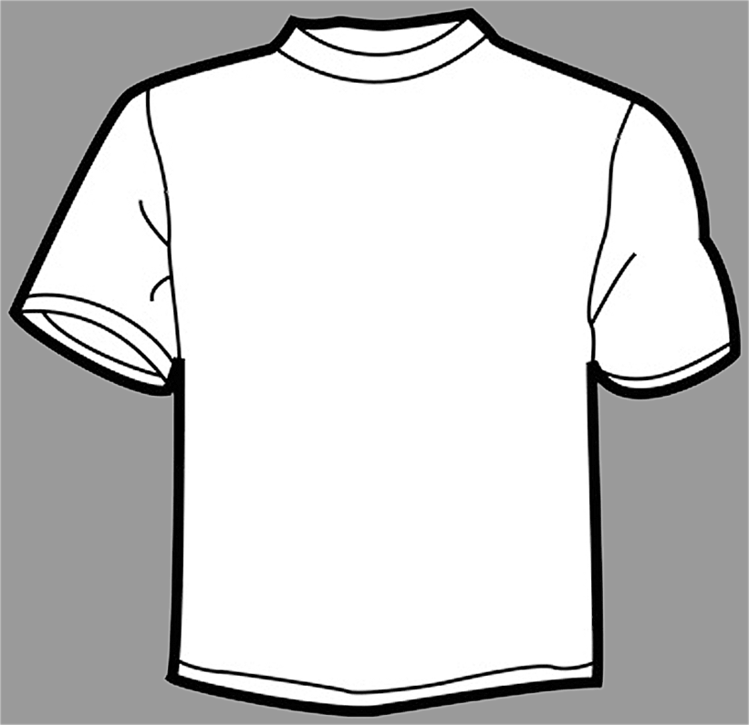 Plain T Shirt Outline
