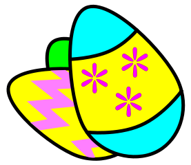 Free Colored Easter Eggs Clipart - Public Domain Holiday/Easter ...
