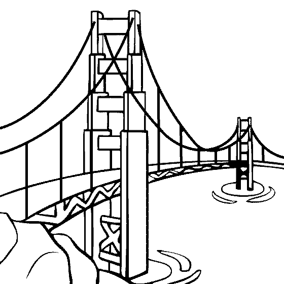 Famous Places and Landmarks Coloring Pages | Page 1