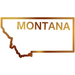 Clipart states outline montana