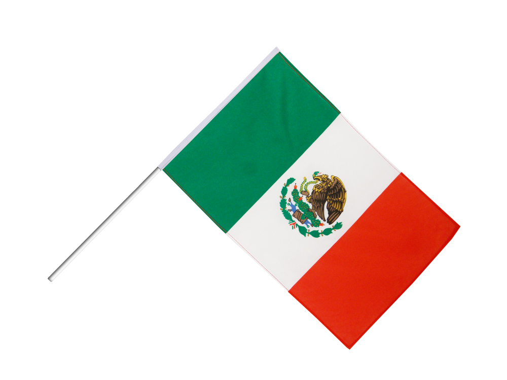 Mexican flag waving clipart