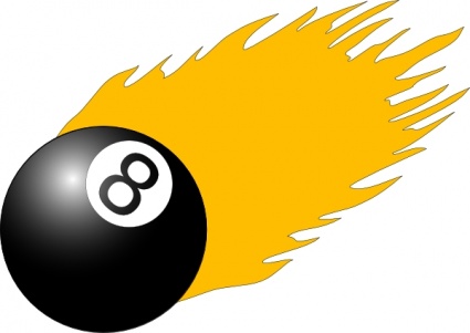 Yellow Pool Ball Vector - Free Clipart Images