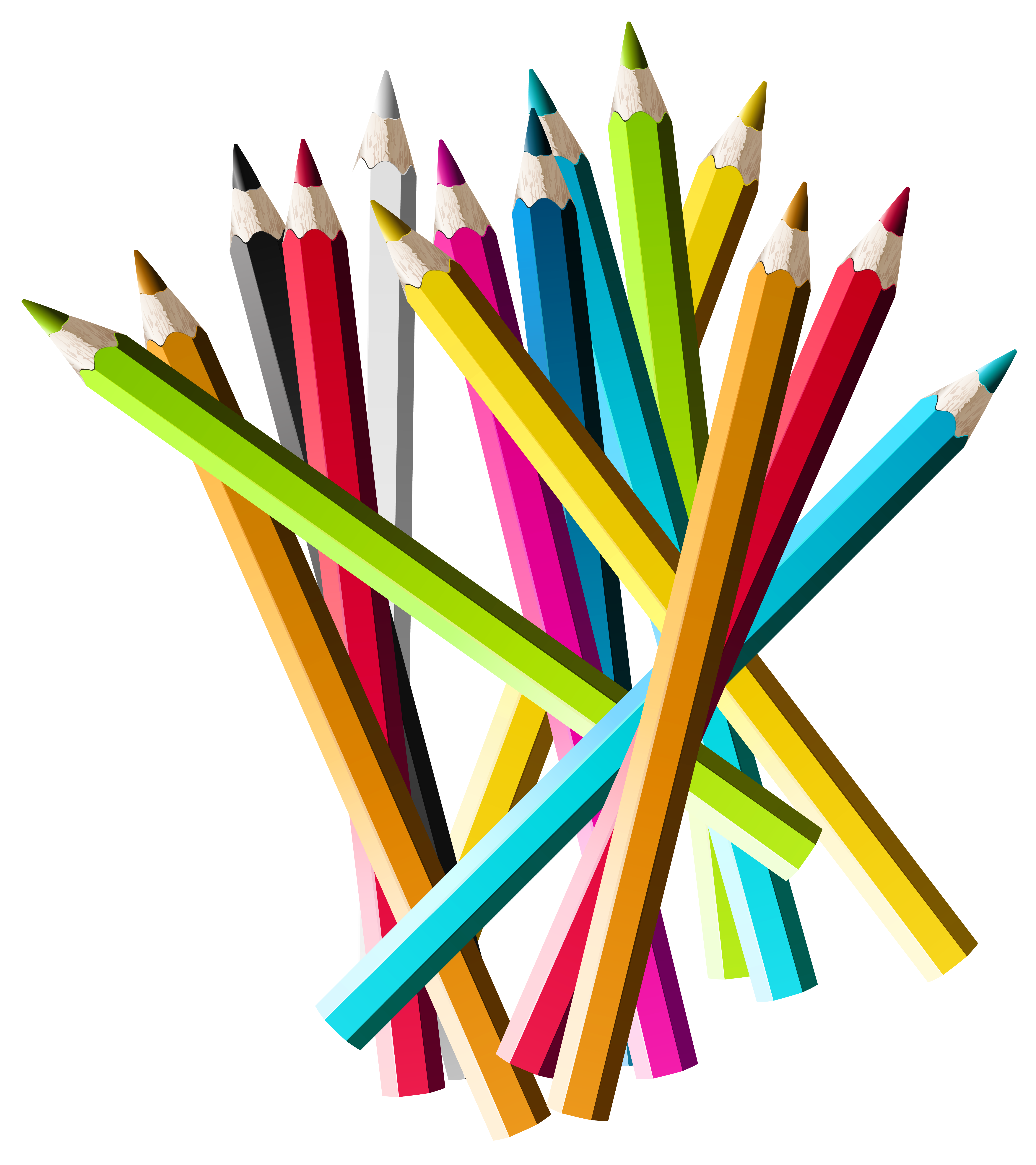 Colorful Pencils PNG Clipart Picture