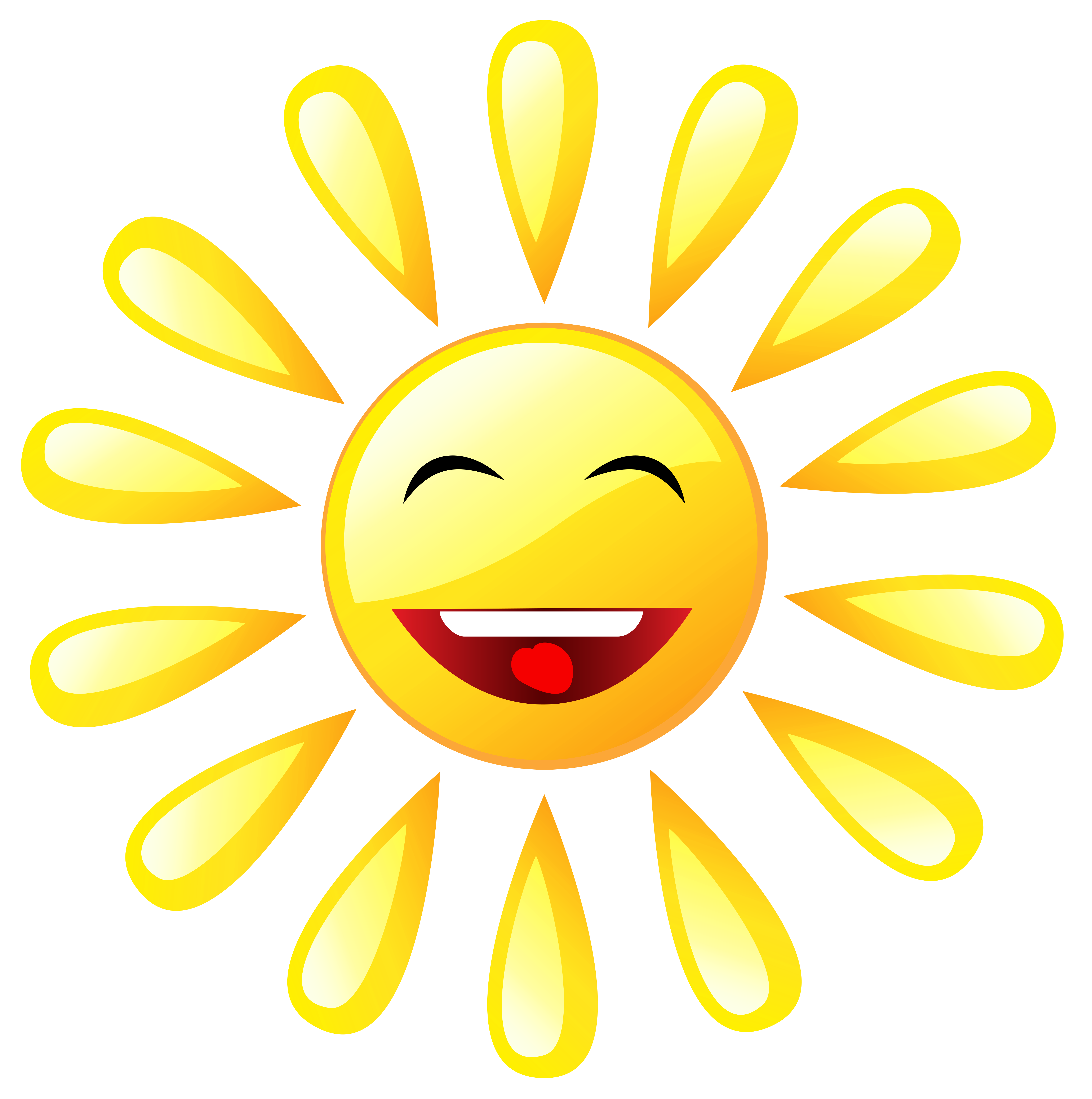 Cartoon Sun Transparent Clipart Best