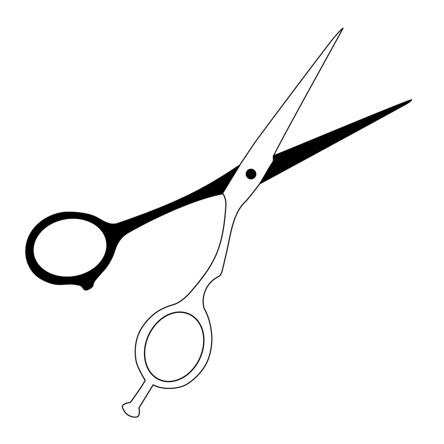 Barber scissors clipart