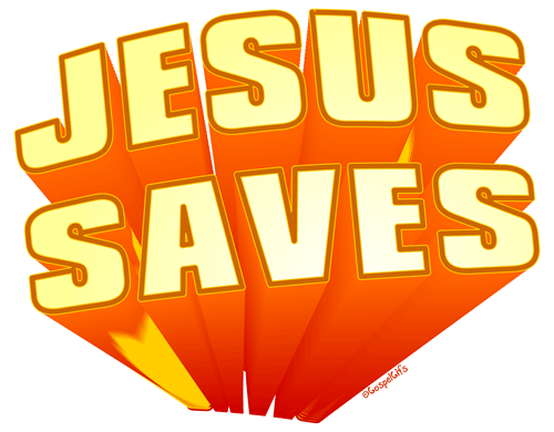 Free Christian Clip Art Image: Jesus Saves