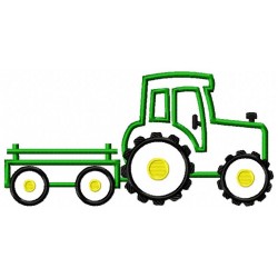 Tractor With Wagon Clipart