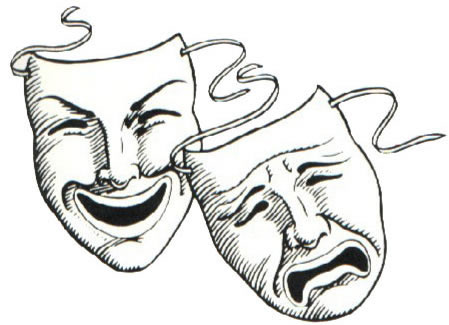 Comedy tragedy clipart