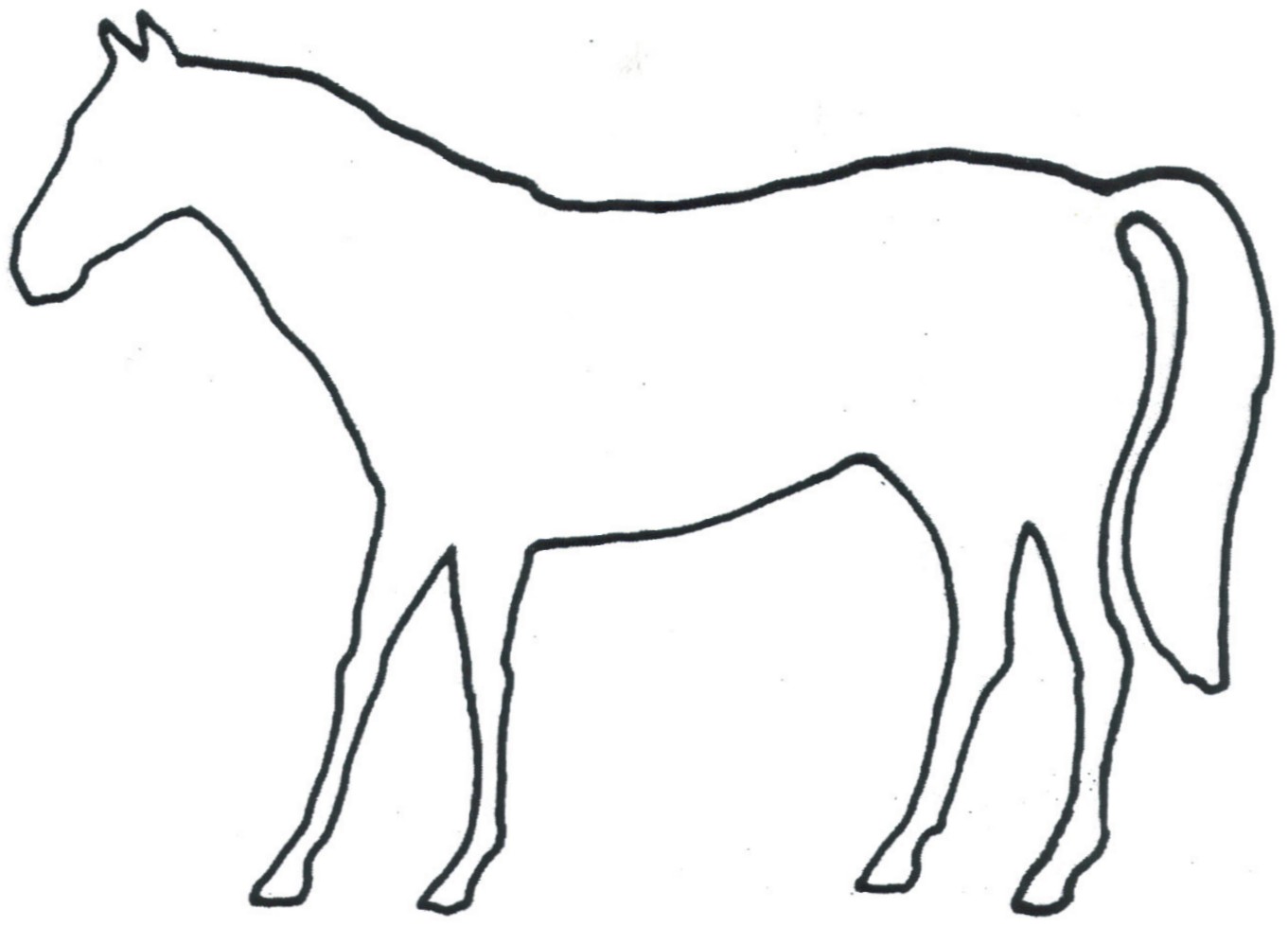 Horse Outline Clip Art - ClipArt Best
